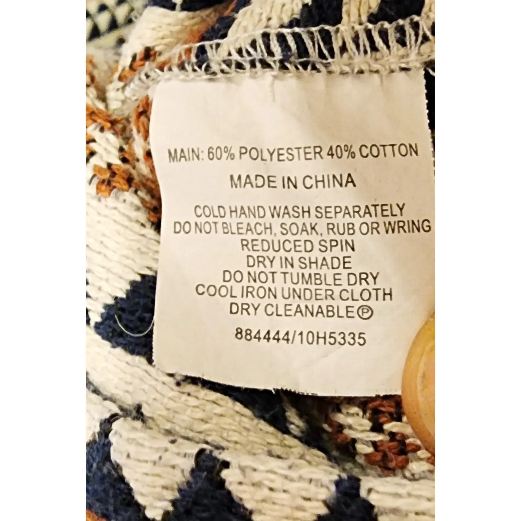 Hi There by Karen Walker unique print cotton mix knit sleeveless dress size 12
