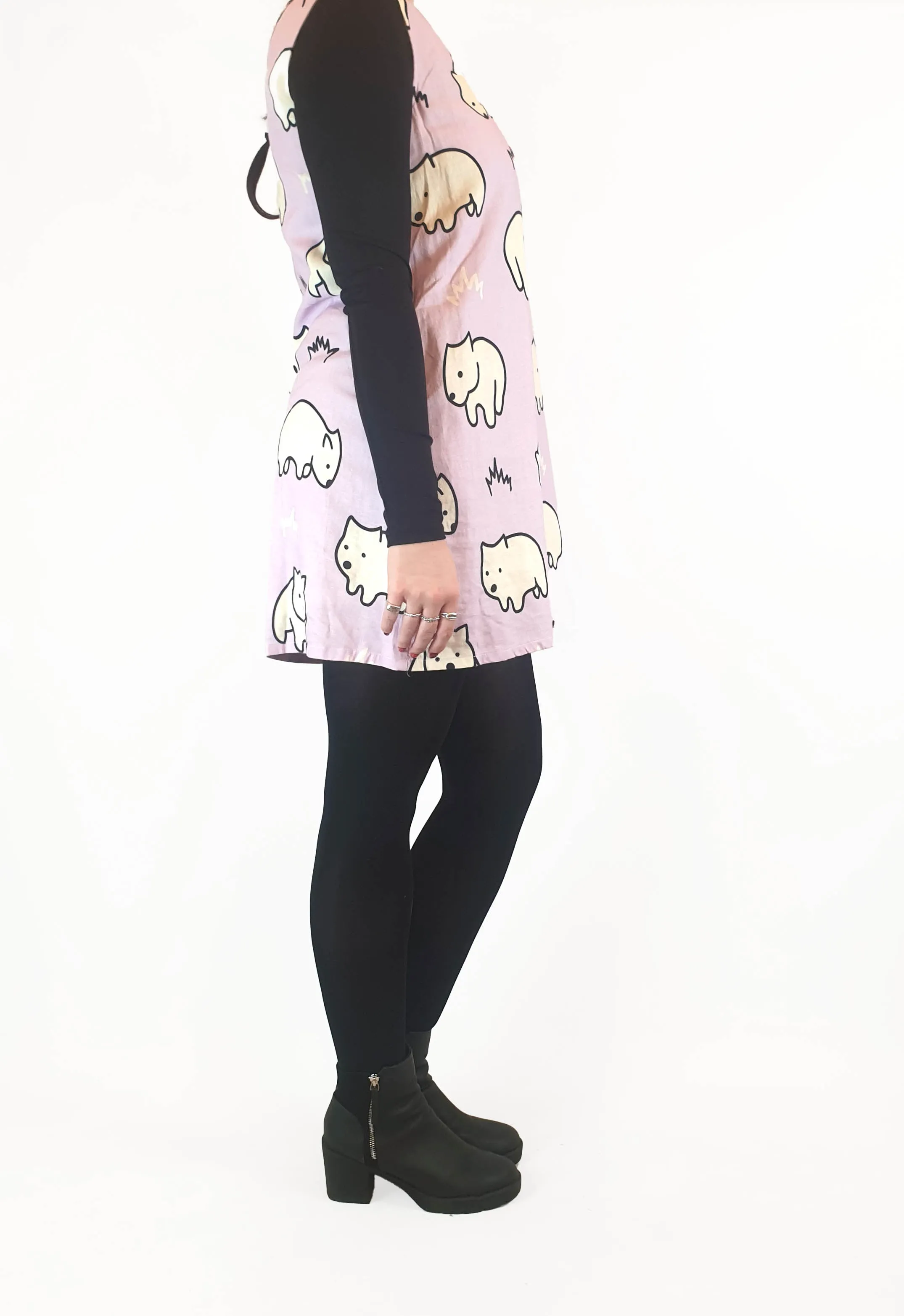 Jericho Road purple wombat print dress size 14