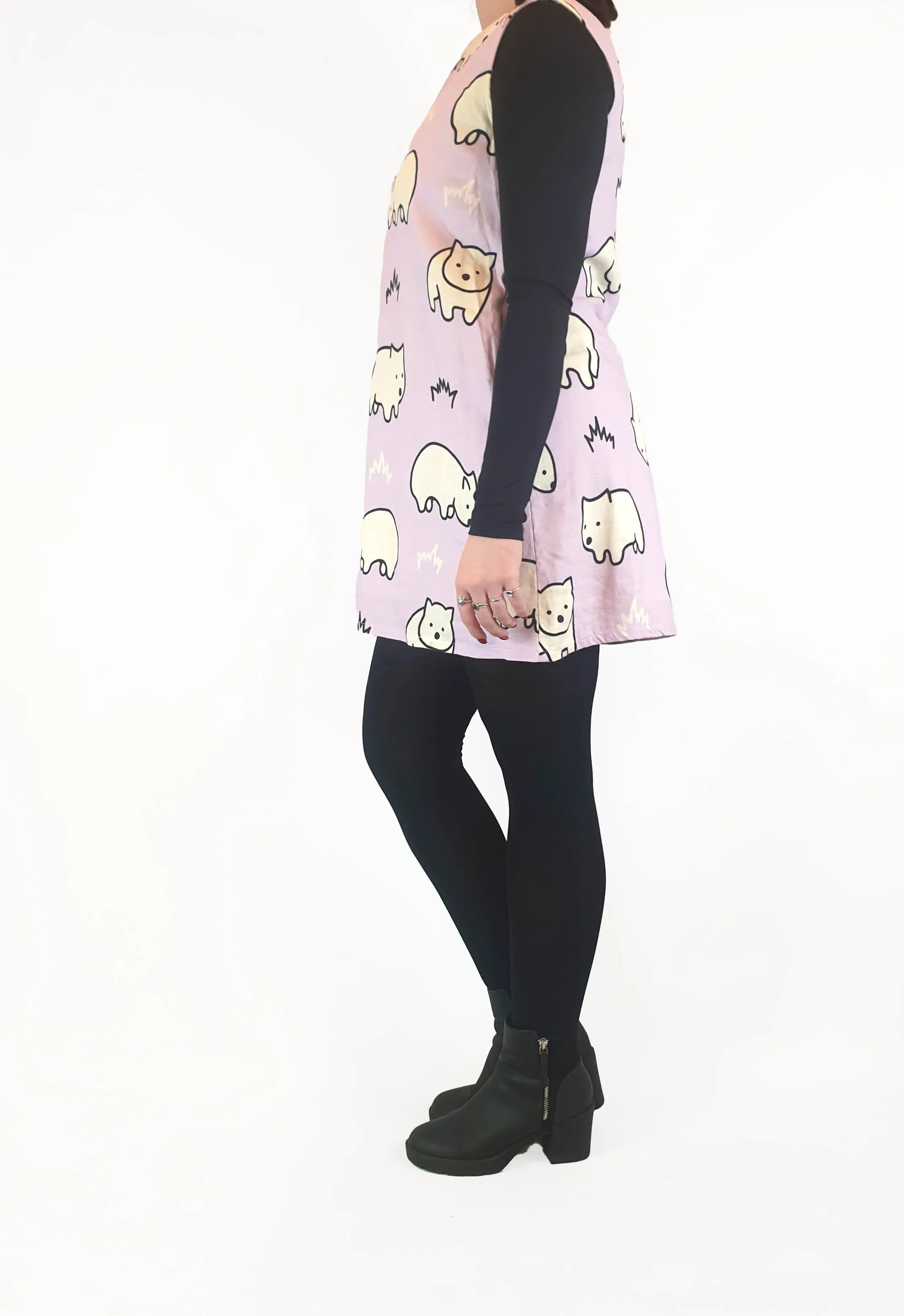 Jericho Road purple wombat print dress size 14