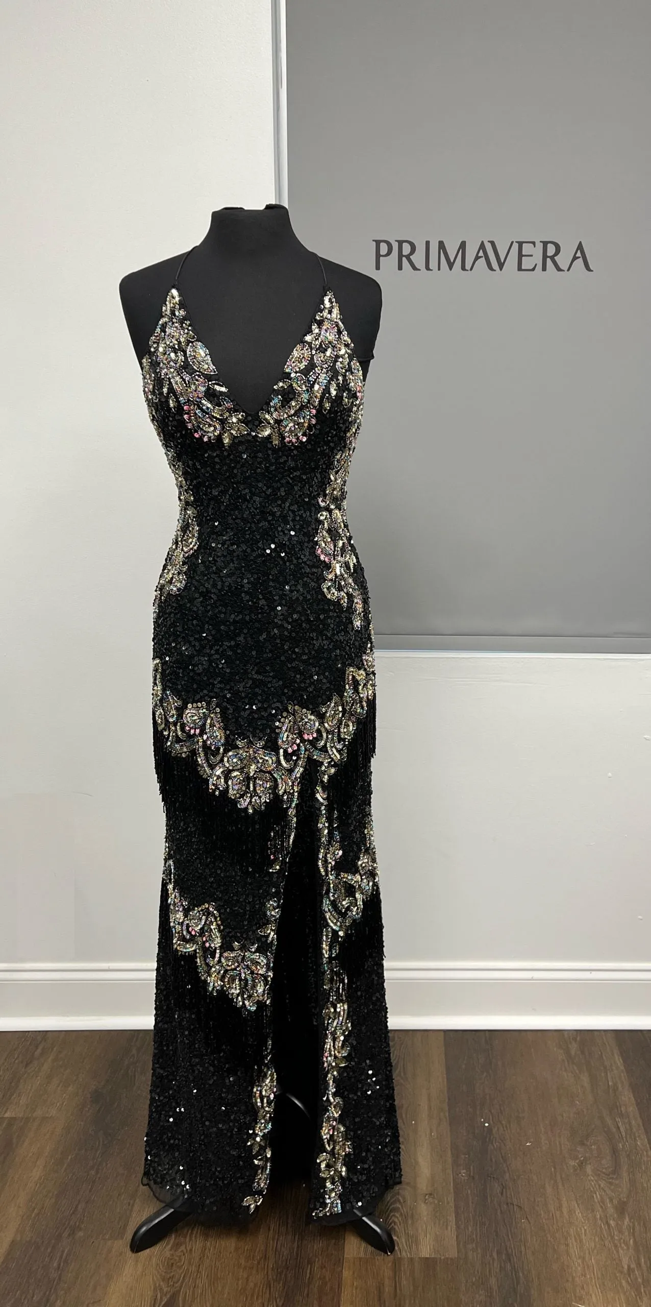 Khaleesa | Beaded Fringe Gown | Primavera Couture 3911