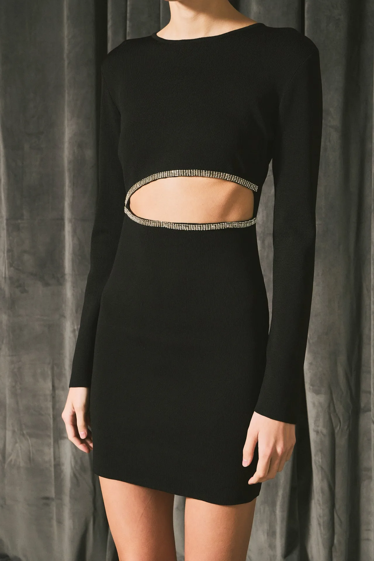 Knit Cut Out Mini Dress