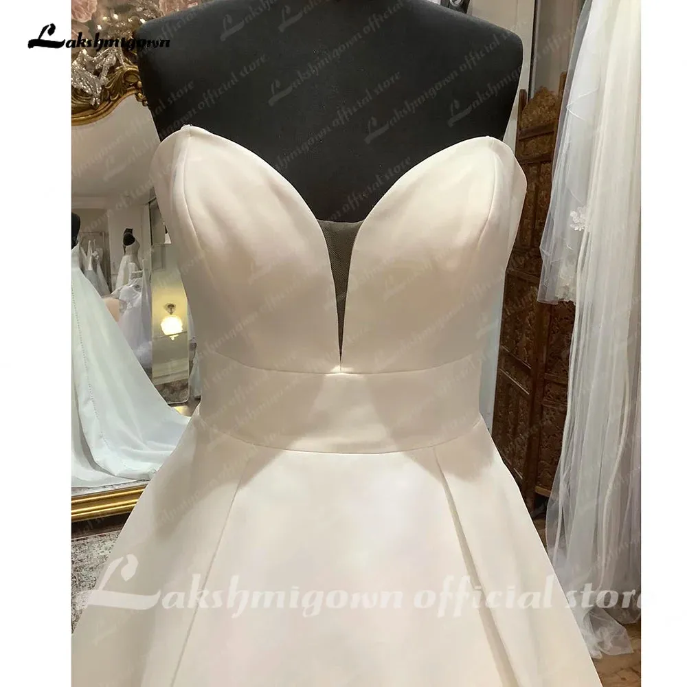 Lakshmigown Off Shoulder Sweetheart Neckline Boho A Line Wedding Dress for Bride Robe Civil Wedding Gown Elegant suknia slubna