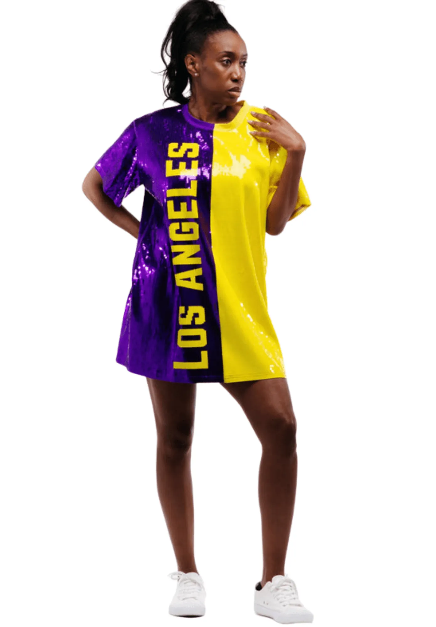 Los Angeles Basketball Sequin Dress
