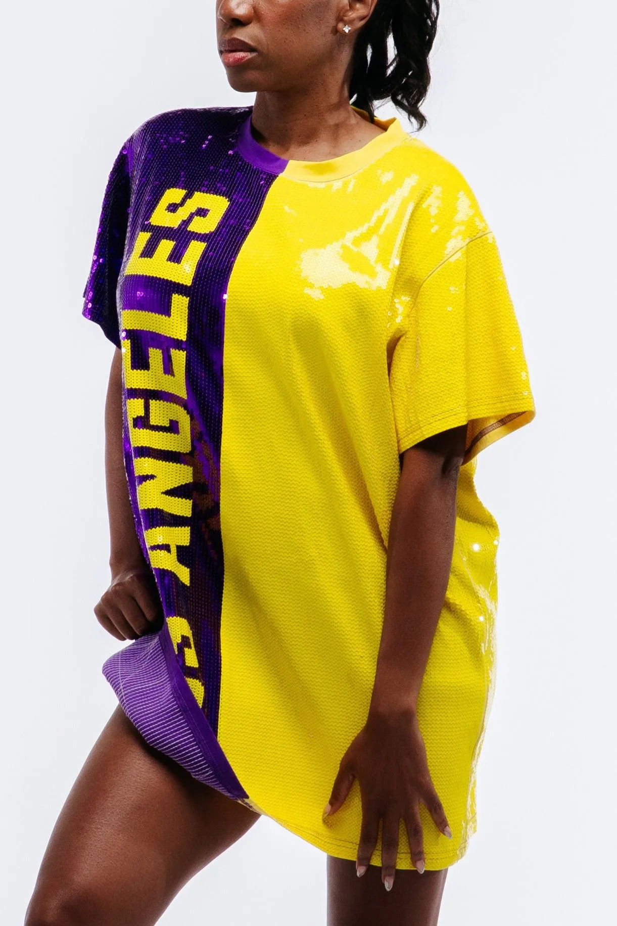 Los Angeles Basketball Sequin Dress