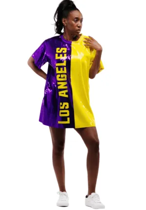 Los Angeles Basketball Sequin Dress