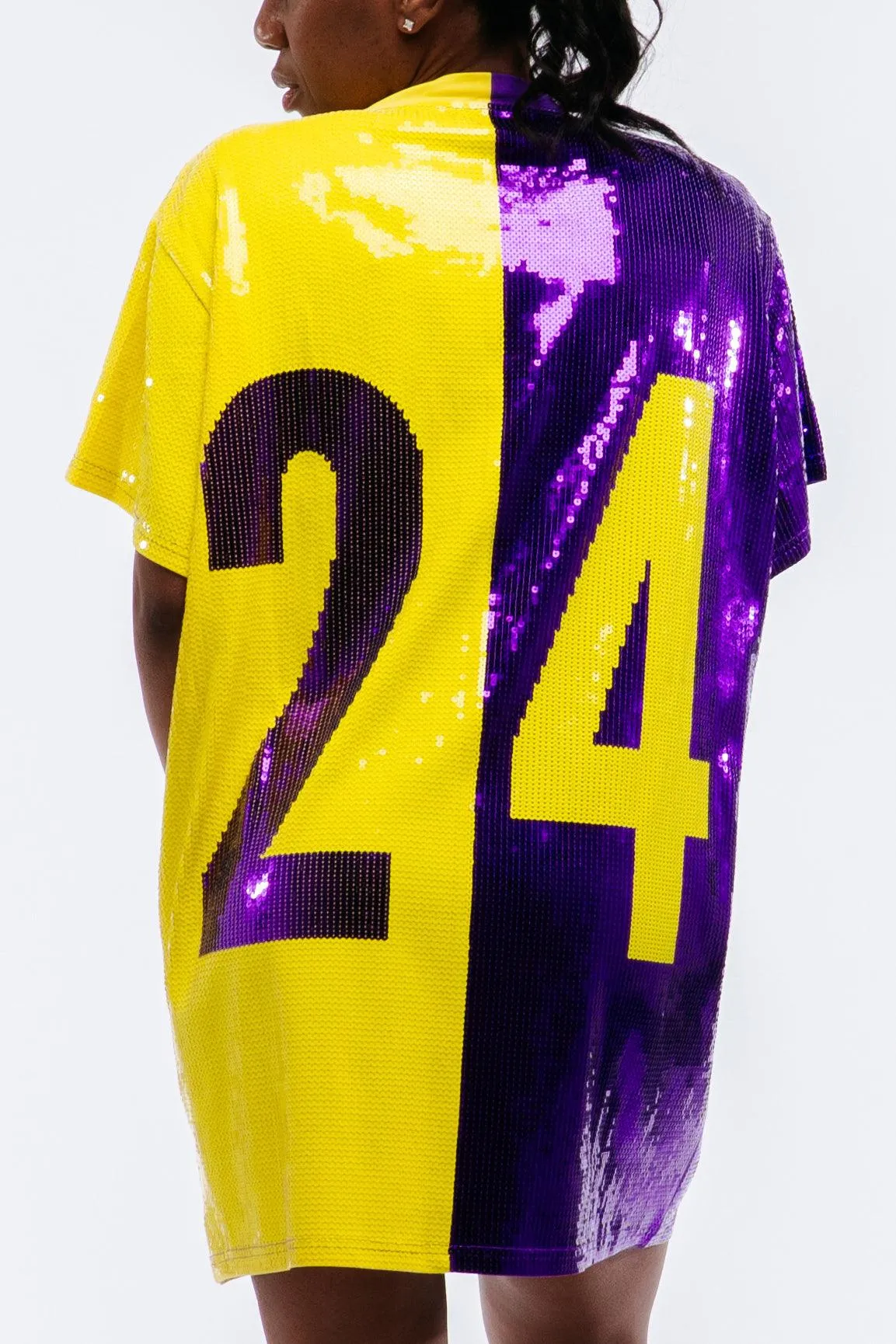 Los Angeles Basketball Sequin Dress