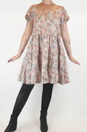 Love Style Co pink floral dress size 12