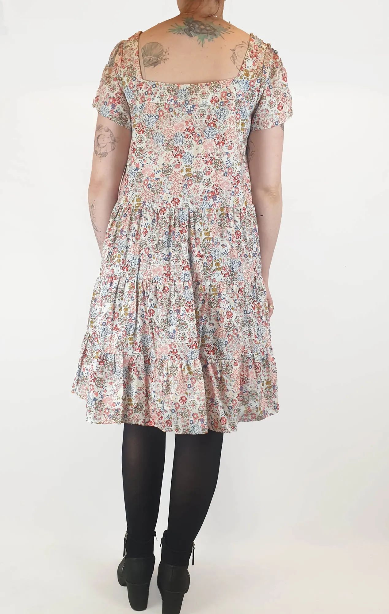 Love Style Co pink floral dress size 12