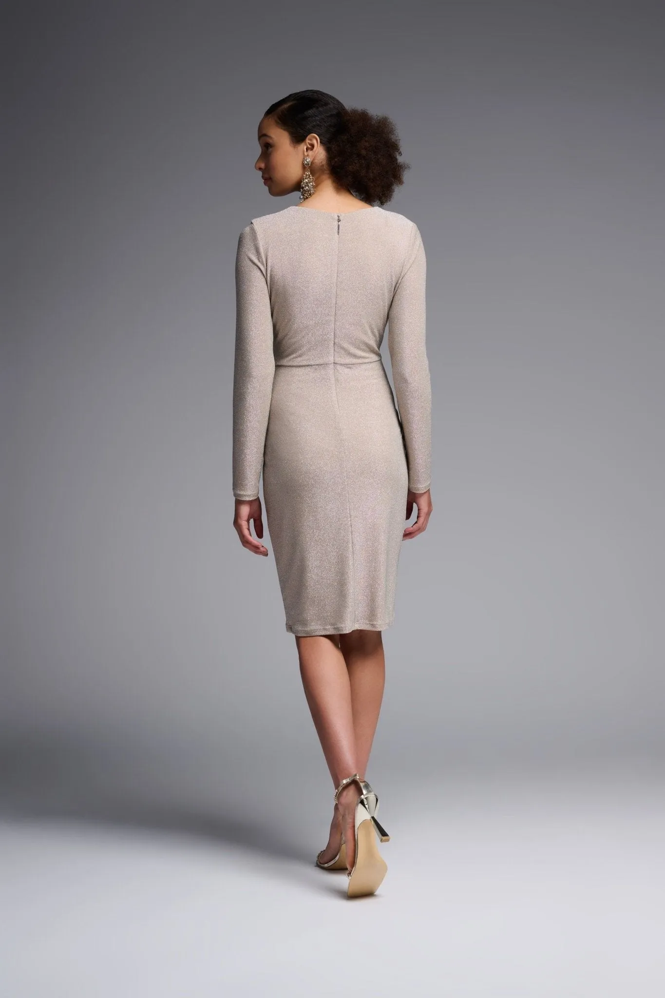 Luxe Lurex Wrap Dress