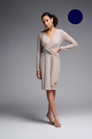 Luxe Lurex Wrap Dress