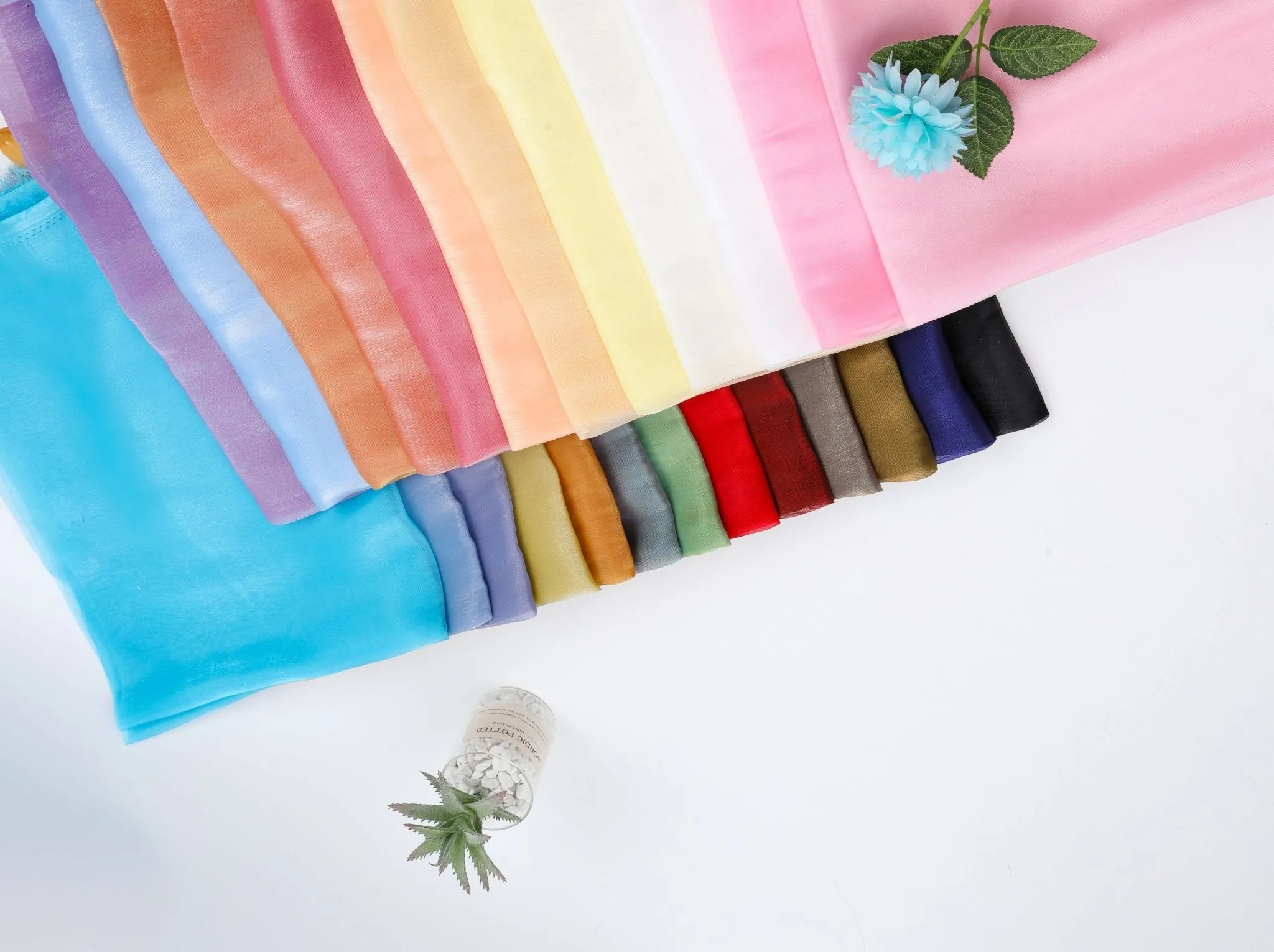 Luxury Crystal Sheer Organza Fabric
