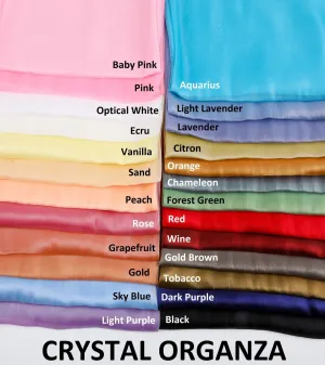 Luxury Crystal Sheer Organza Fabric