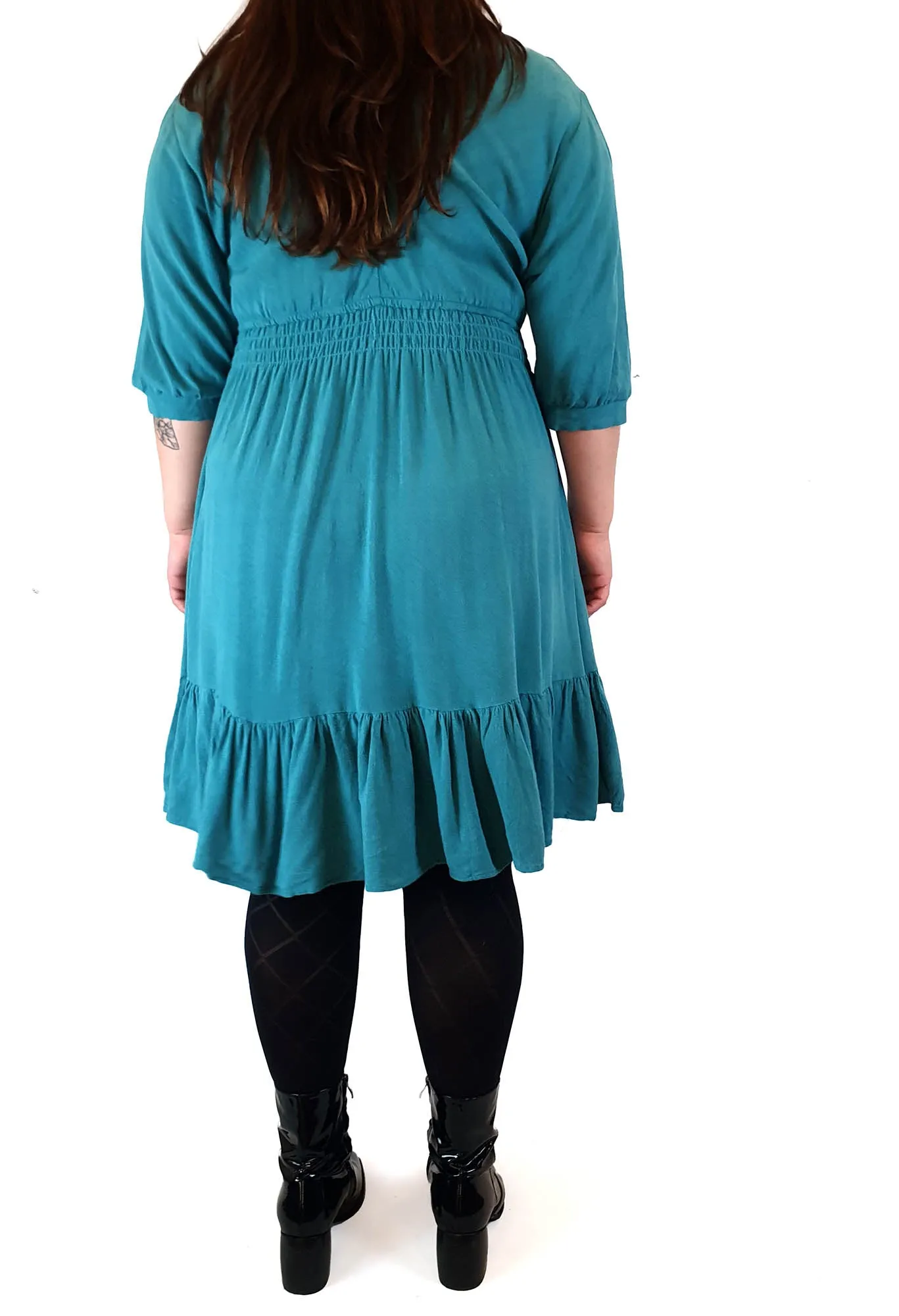 Mombasa Rose blue half sleeve dress size XL
