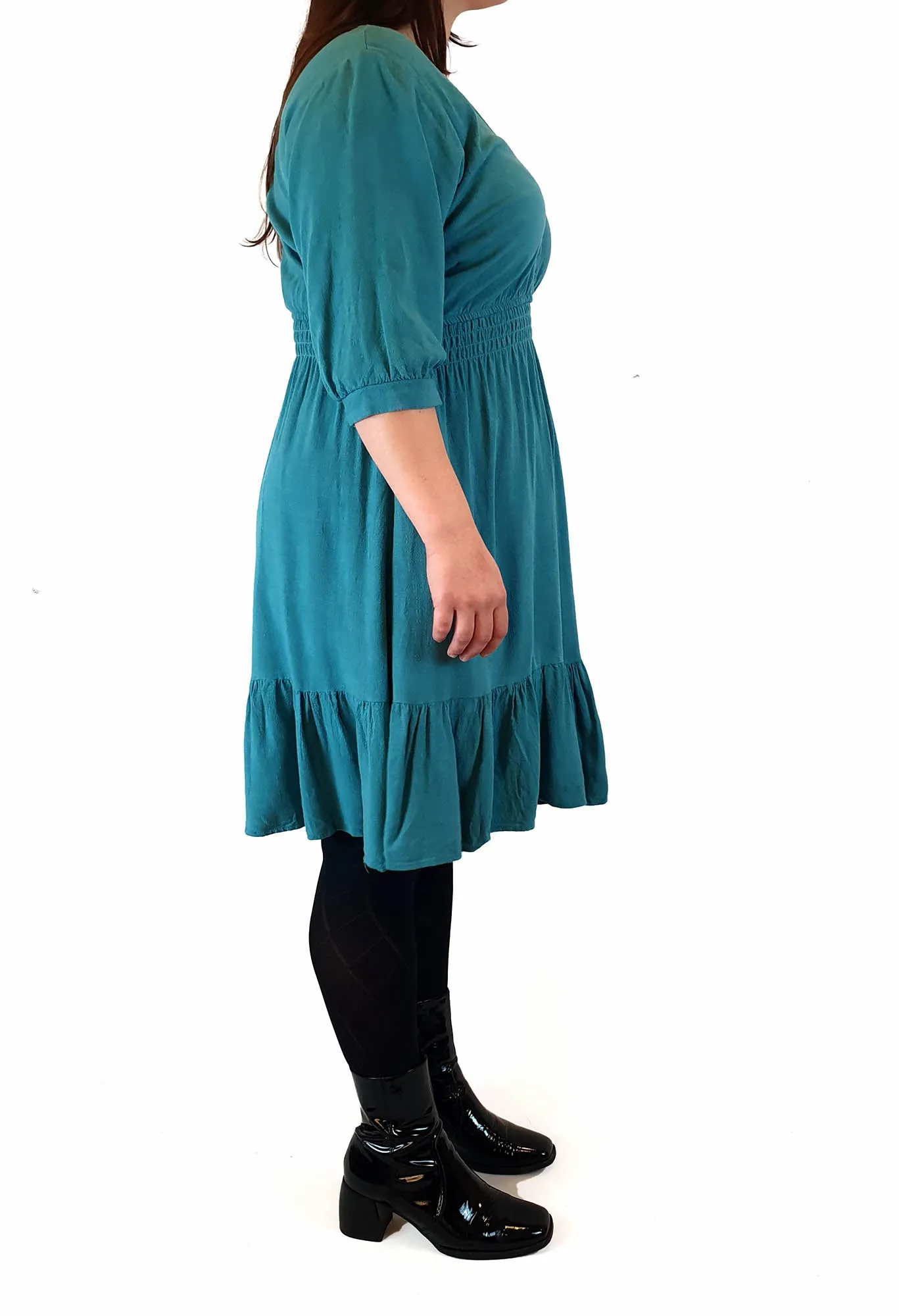 Mombasa Rose blue half sleeve dress size XL