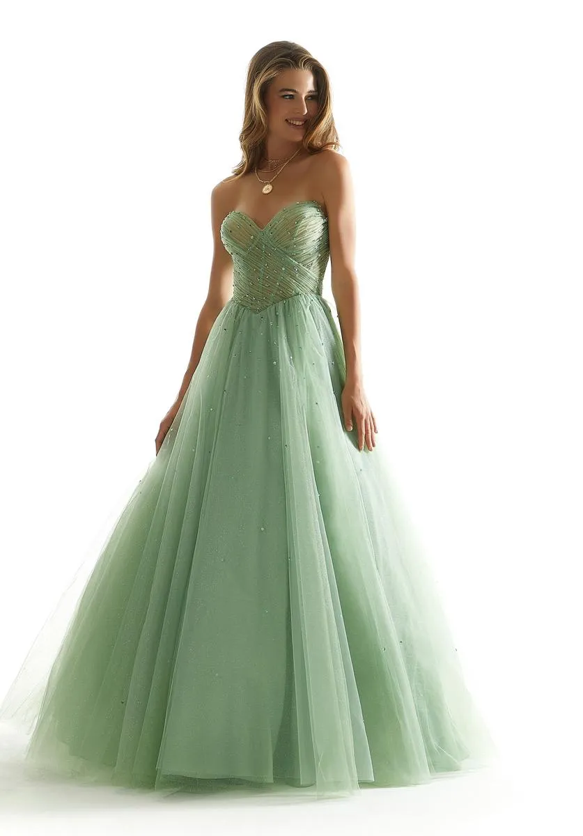 Morilee Strapless Basque Waist Ballgown 49071