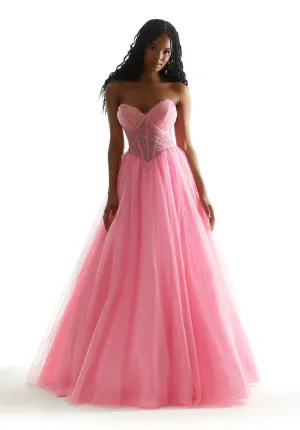 Morilee Strapless Basque Waist Ballgown 49071