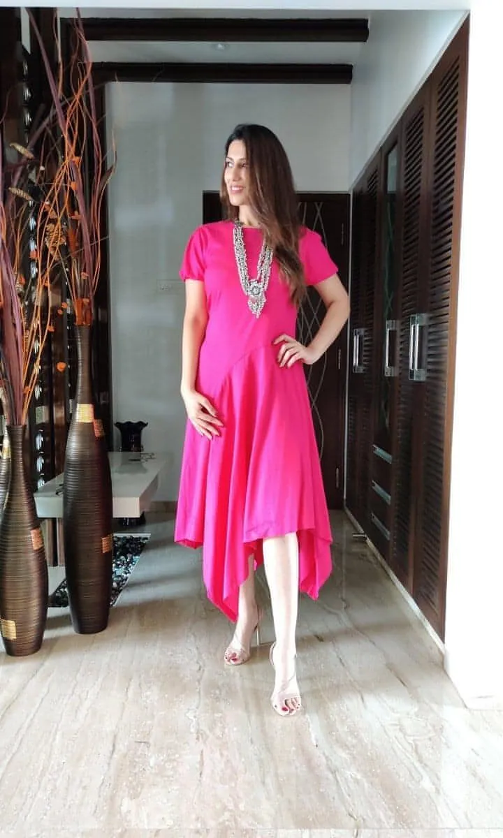Pink Hi-Low Dress