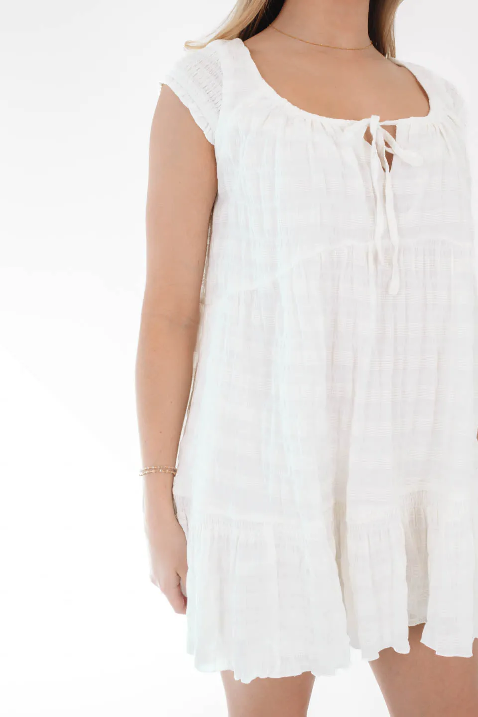 Poised And Polished Dress - White