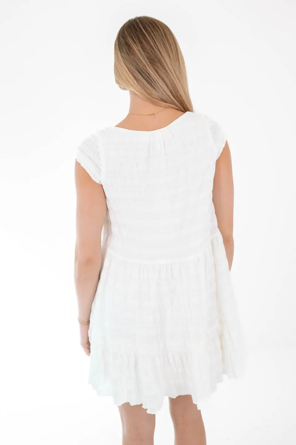 Poised And Polished Dress - White