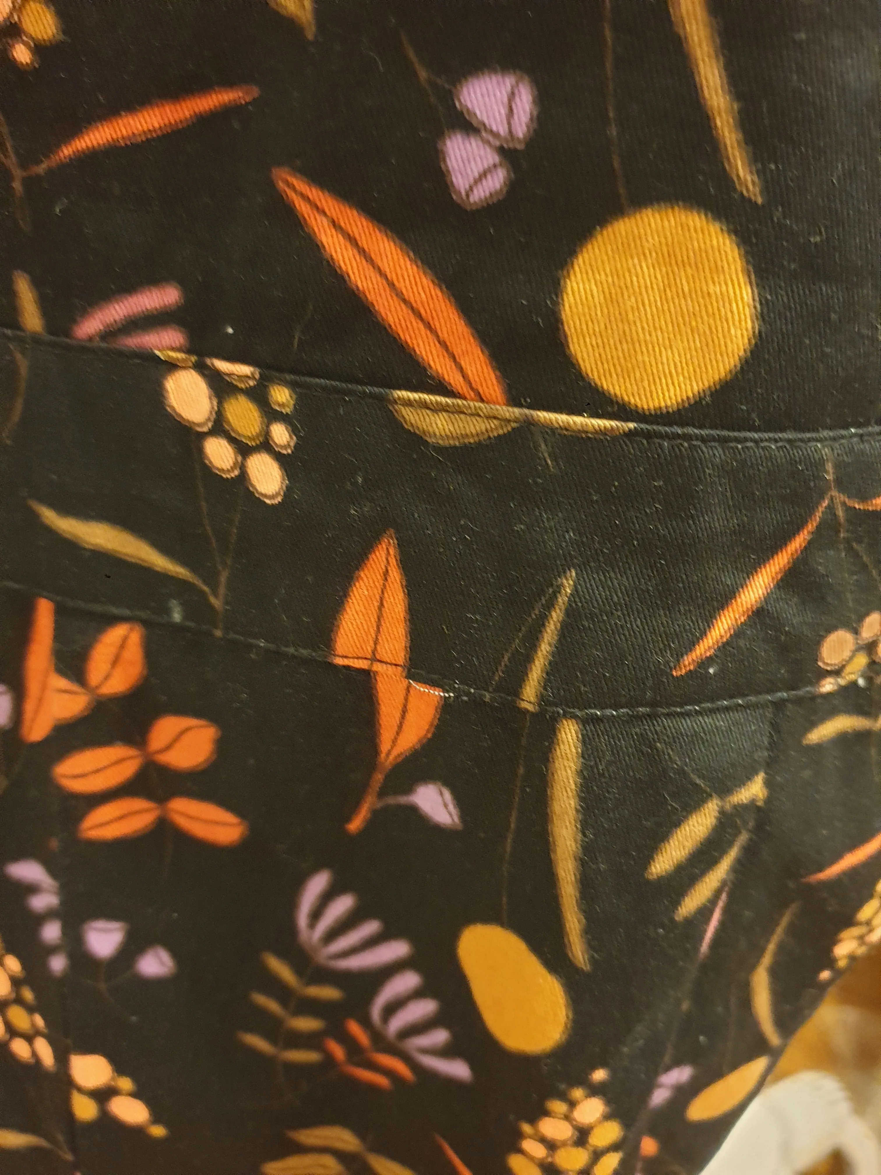 Princess Highway black and floral overalls size 12