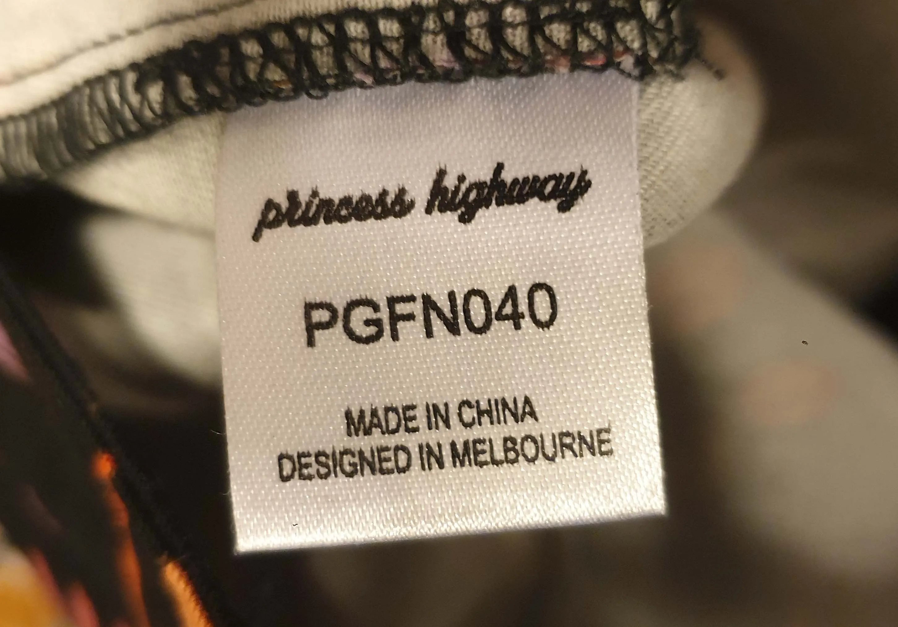 Princess Highway black and floral overalls size 12