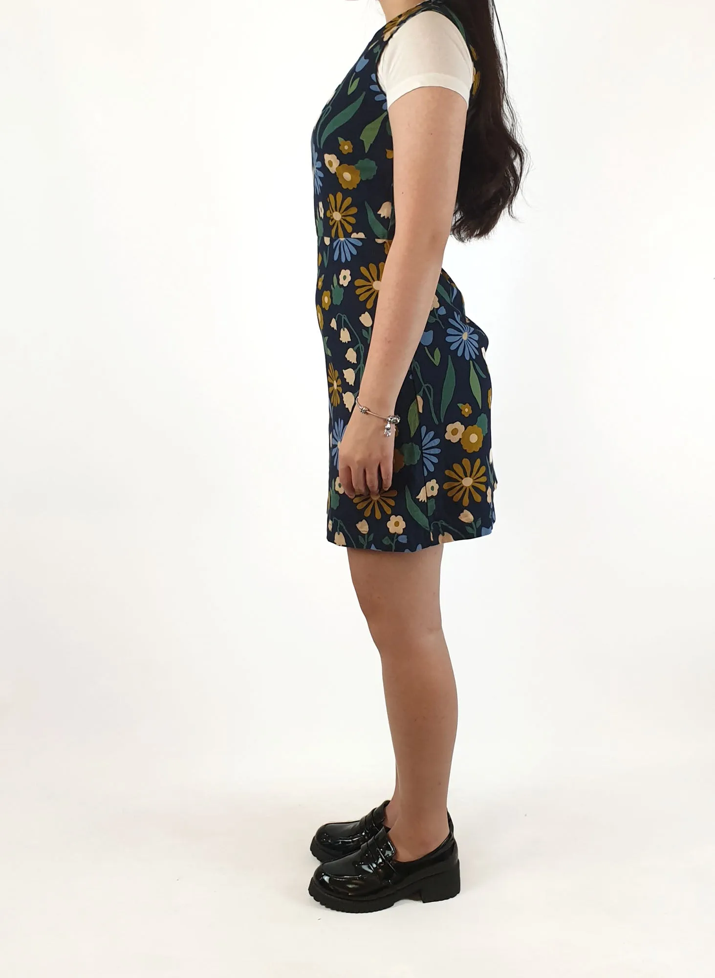 Princess Highway navy floral print sleeveless dress size 6