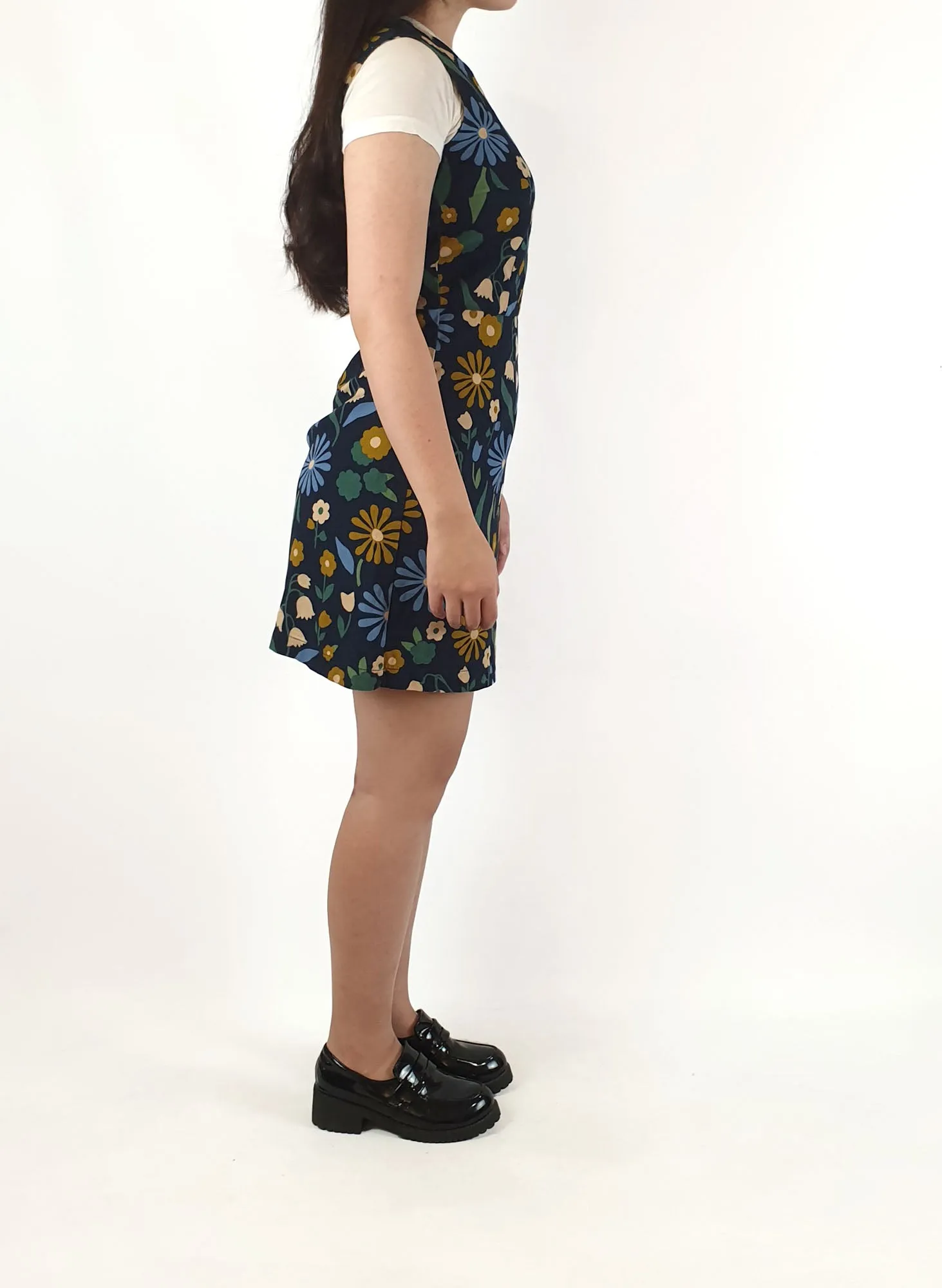 Princess Highway navy floral print sleeveless dress size 6