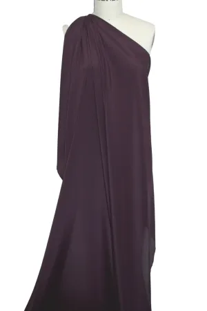 Randi Rahm Stretch Silk Crepe de Chine - Eggplant