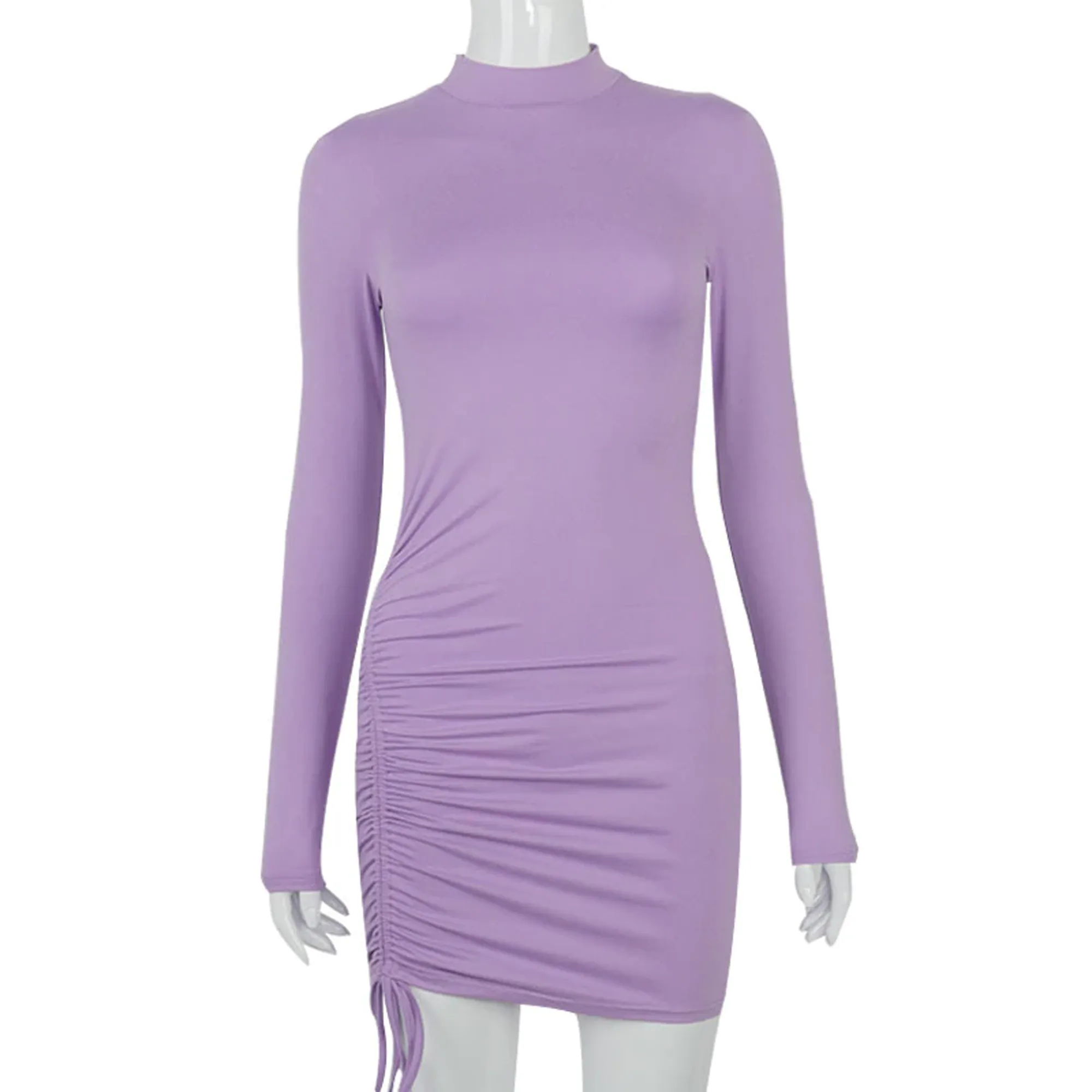 Ruched Bodycon Party Mini Dress