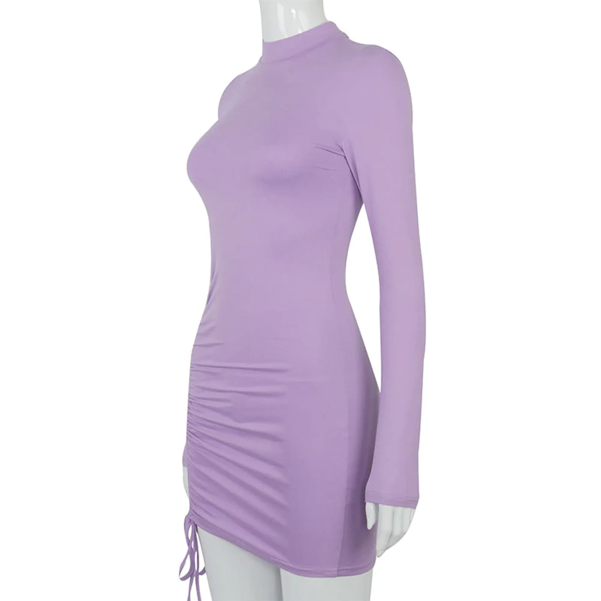 Ruched Bodycon Party Mini Dress