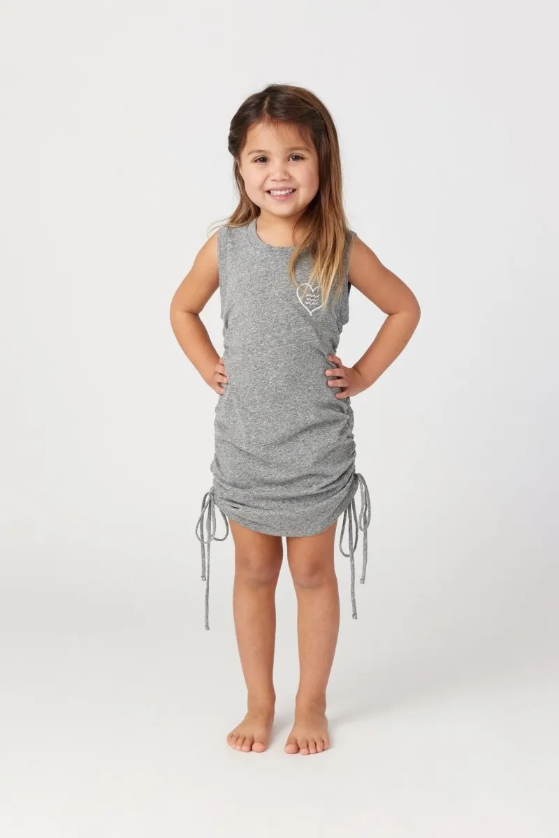RUCHED TIE DRESS