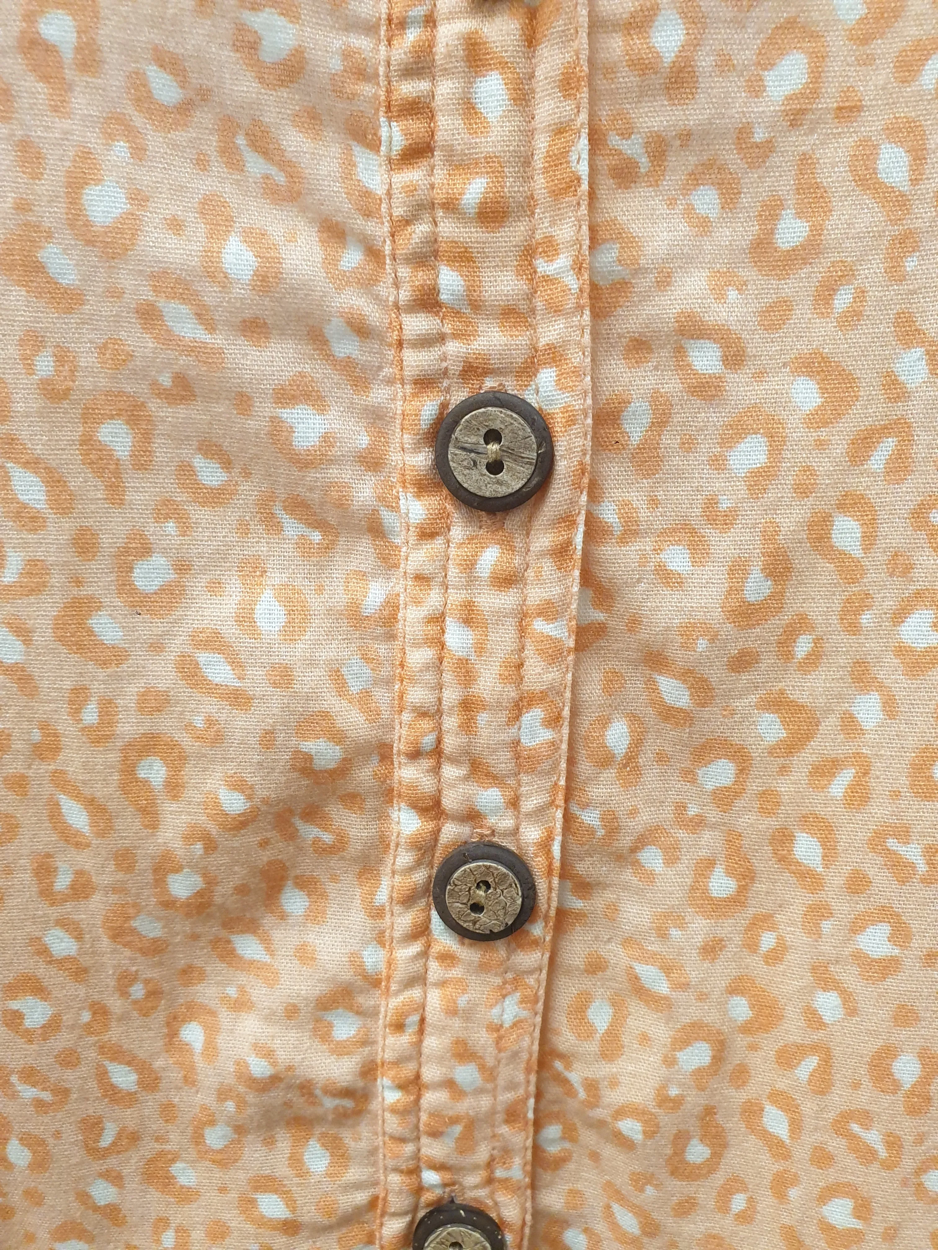 Sage & Claire orange animal print long sleeve dress size S