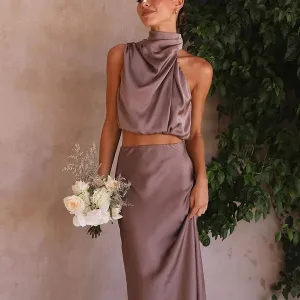 Satin Two-piece Suit