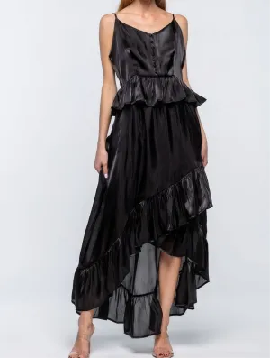 Shimmering Dress With Ruffles