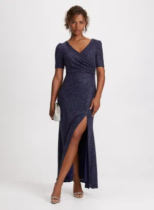 Shimmering Short Sleeve Dress