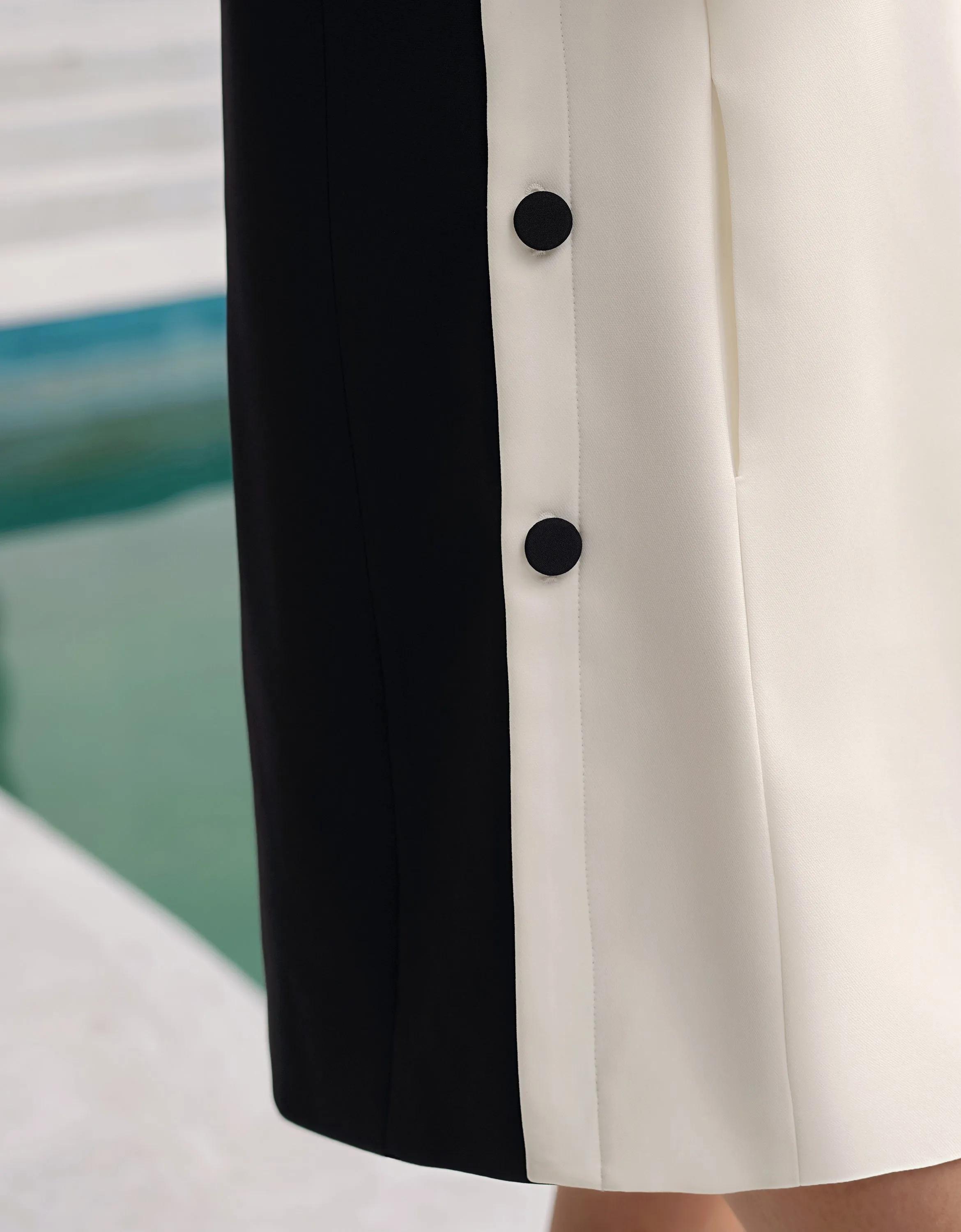 Side Button Dress