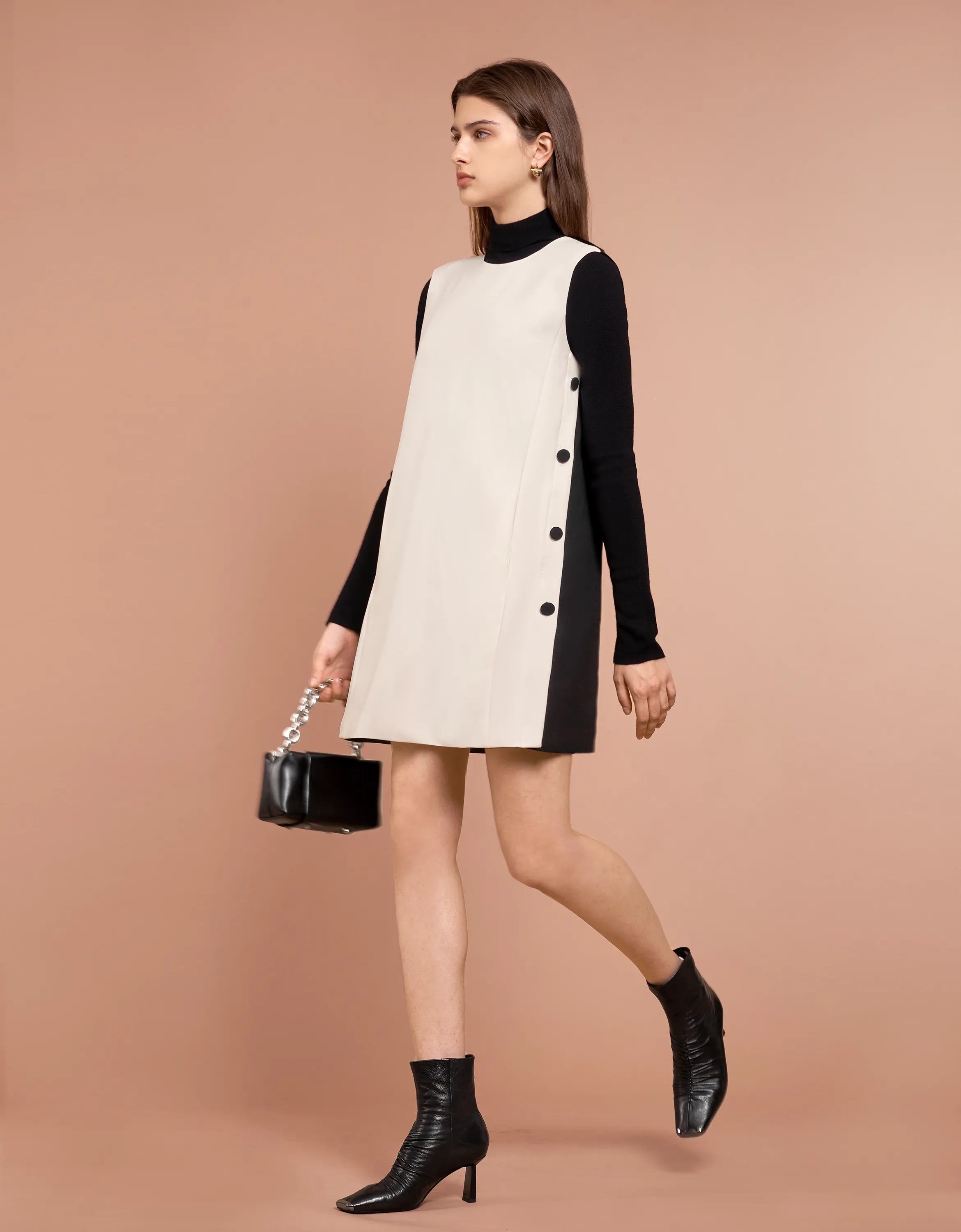 Side Button Dress