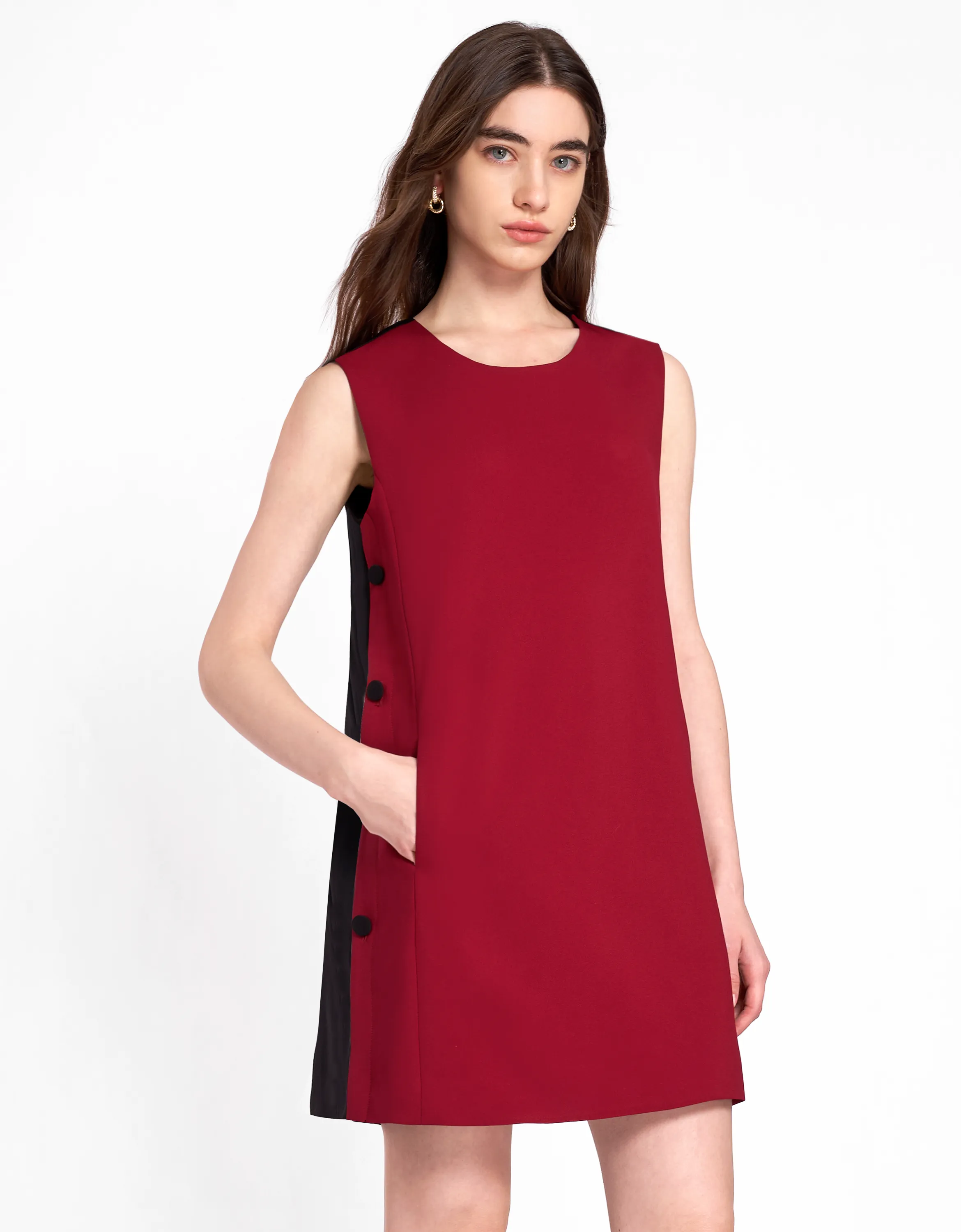 Side Button Dress