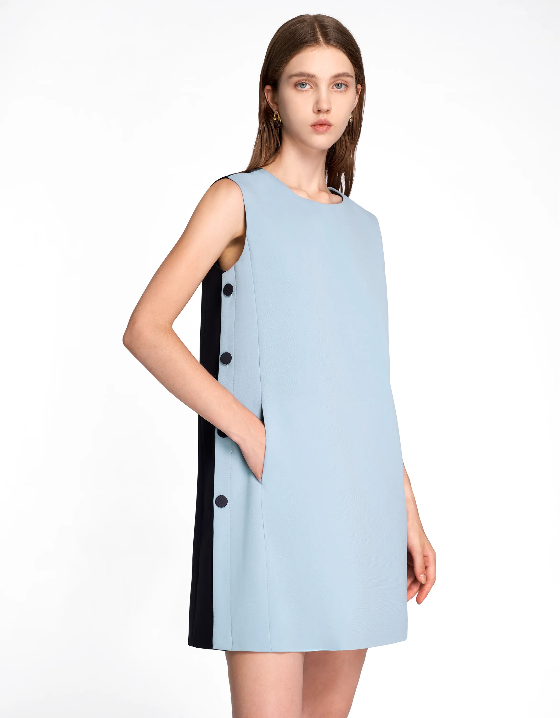 Side Button Dress