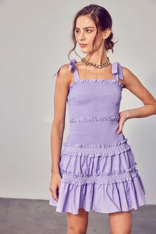 Sweet And Simple Ruffle Tiered Mini Dress