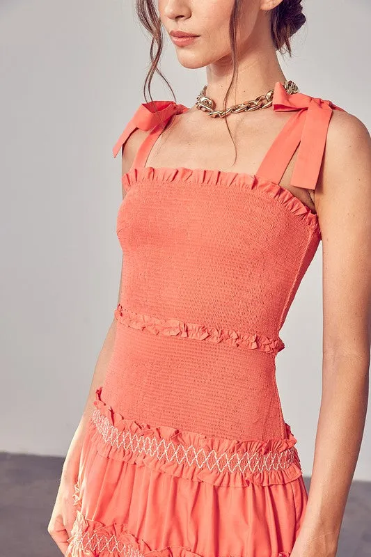 Sweet And Simple Ruffle Tiered Mini Dress