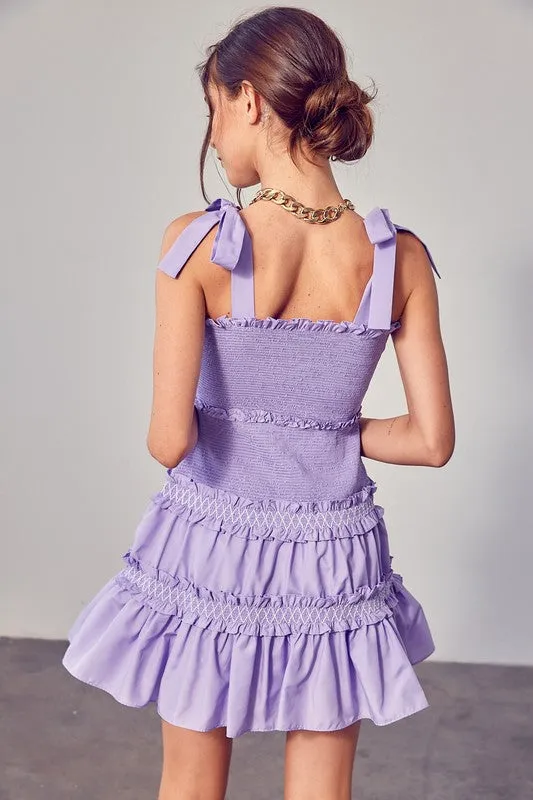 Sweet And Simple Ruffle Tiered Mini Dress