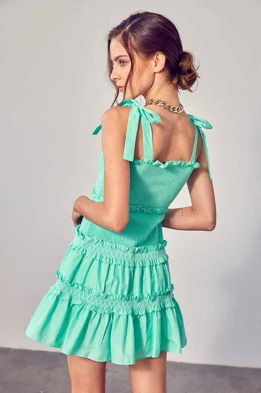 Sweet And Simple Ruffle Tiered Mini Dress