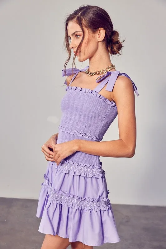 Sweet And Simple Ruffle Tiered Mini Dress