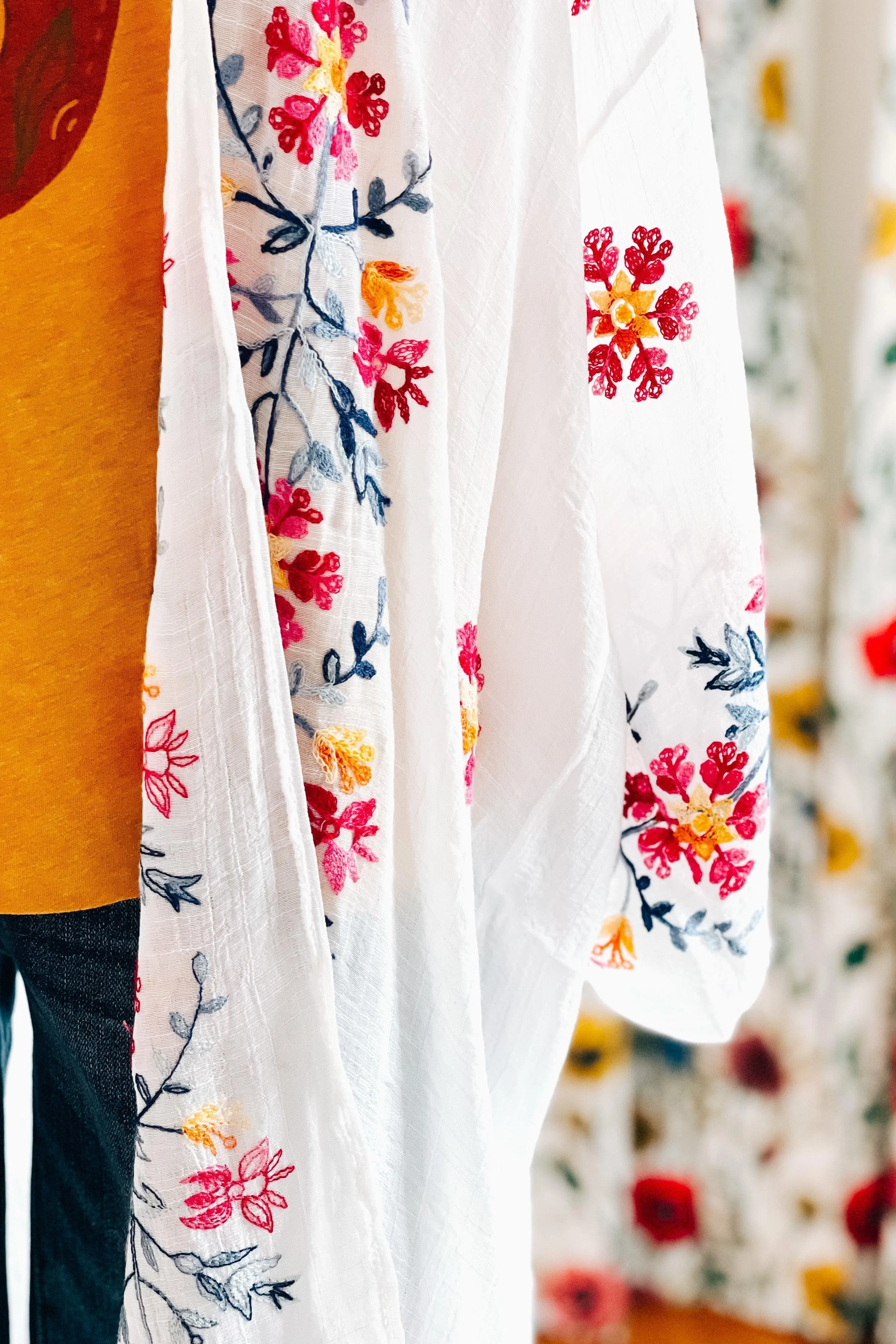 The Sweet Life Embroidered Duster • Ivory