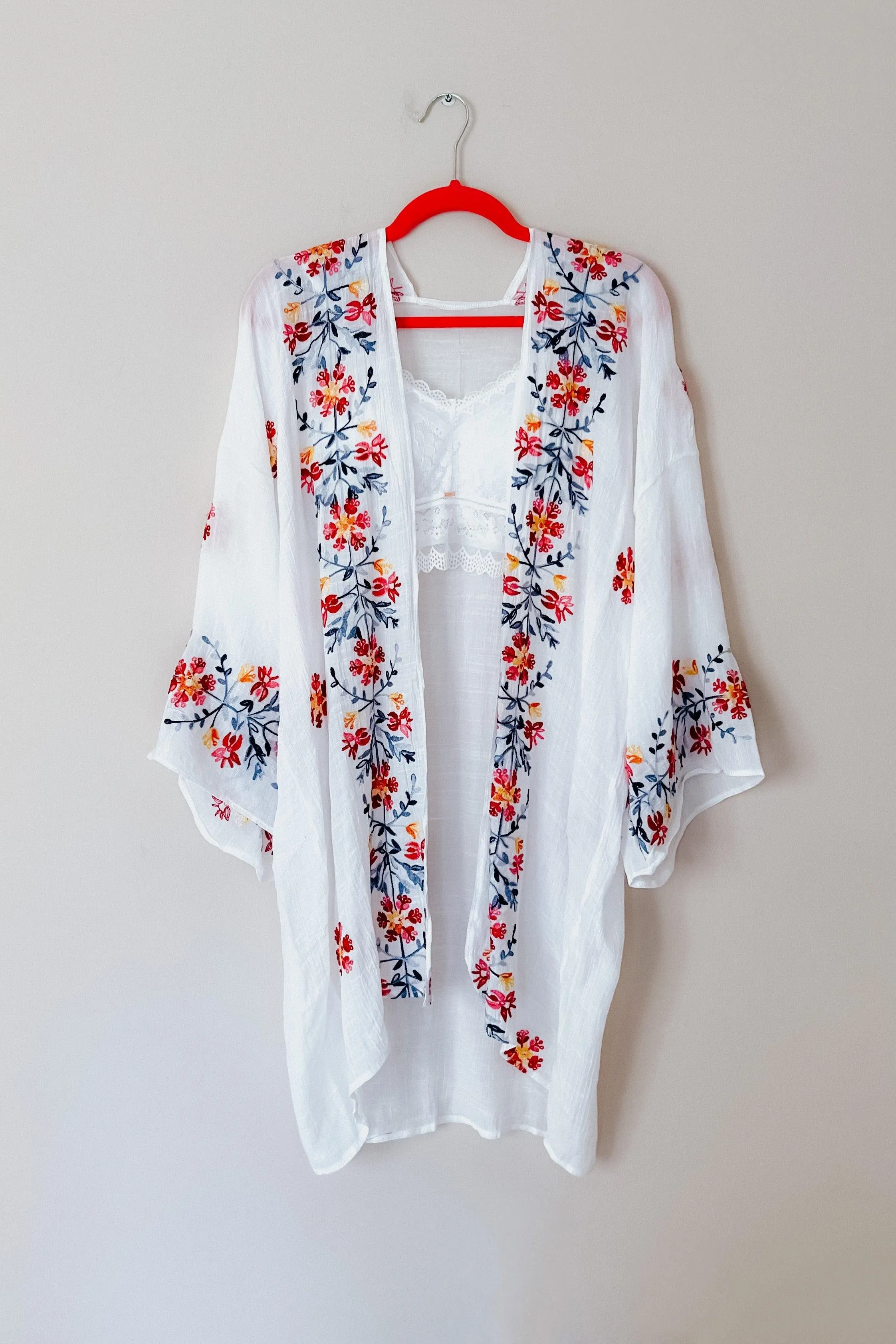 The Sweet Life Embroidered Duster • Ivory