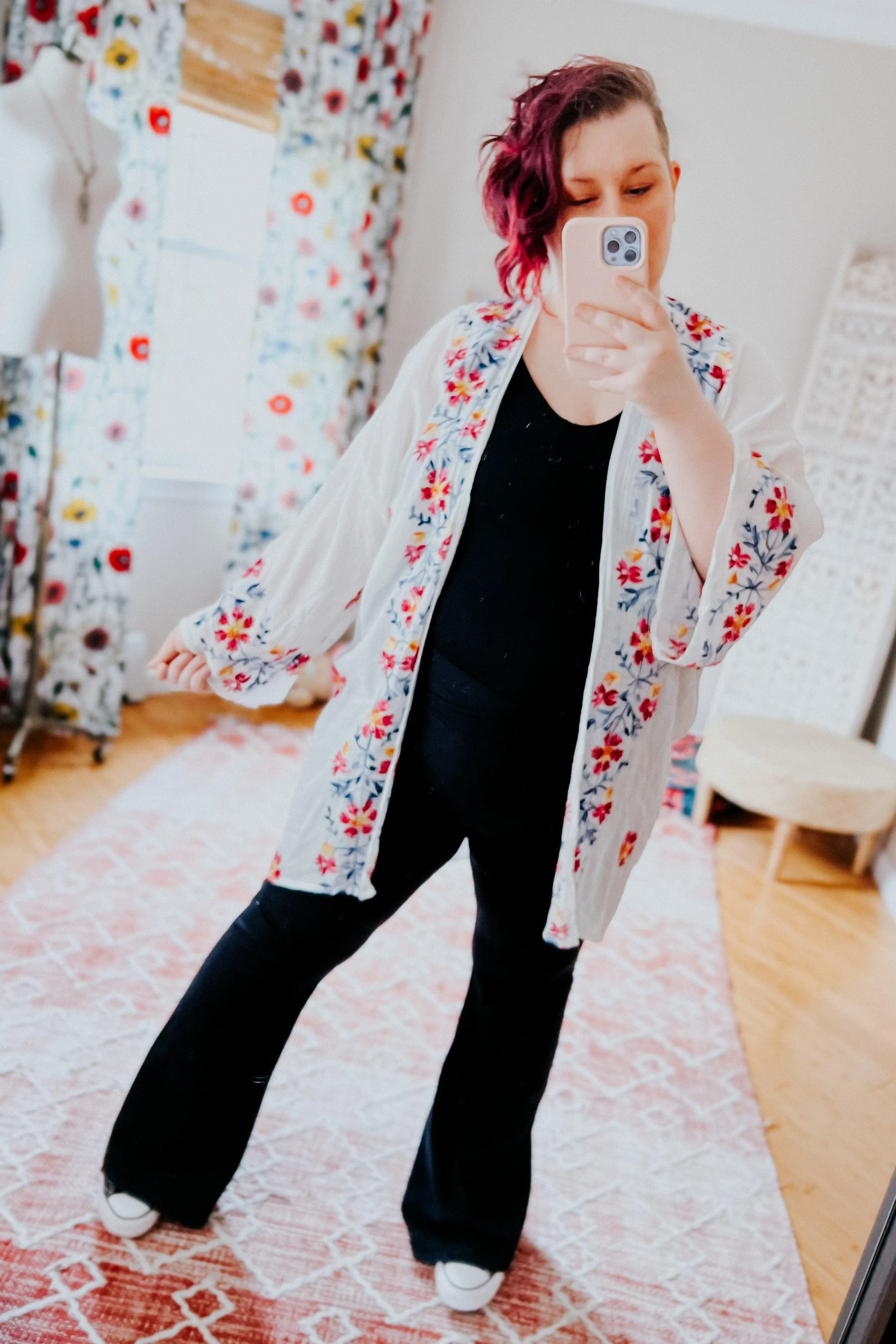 The Sweet Life Embroidered Duster • Ivory