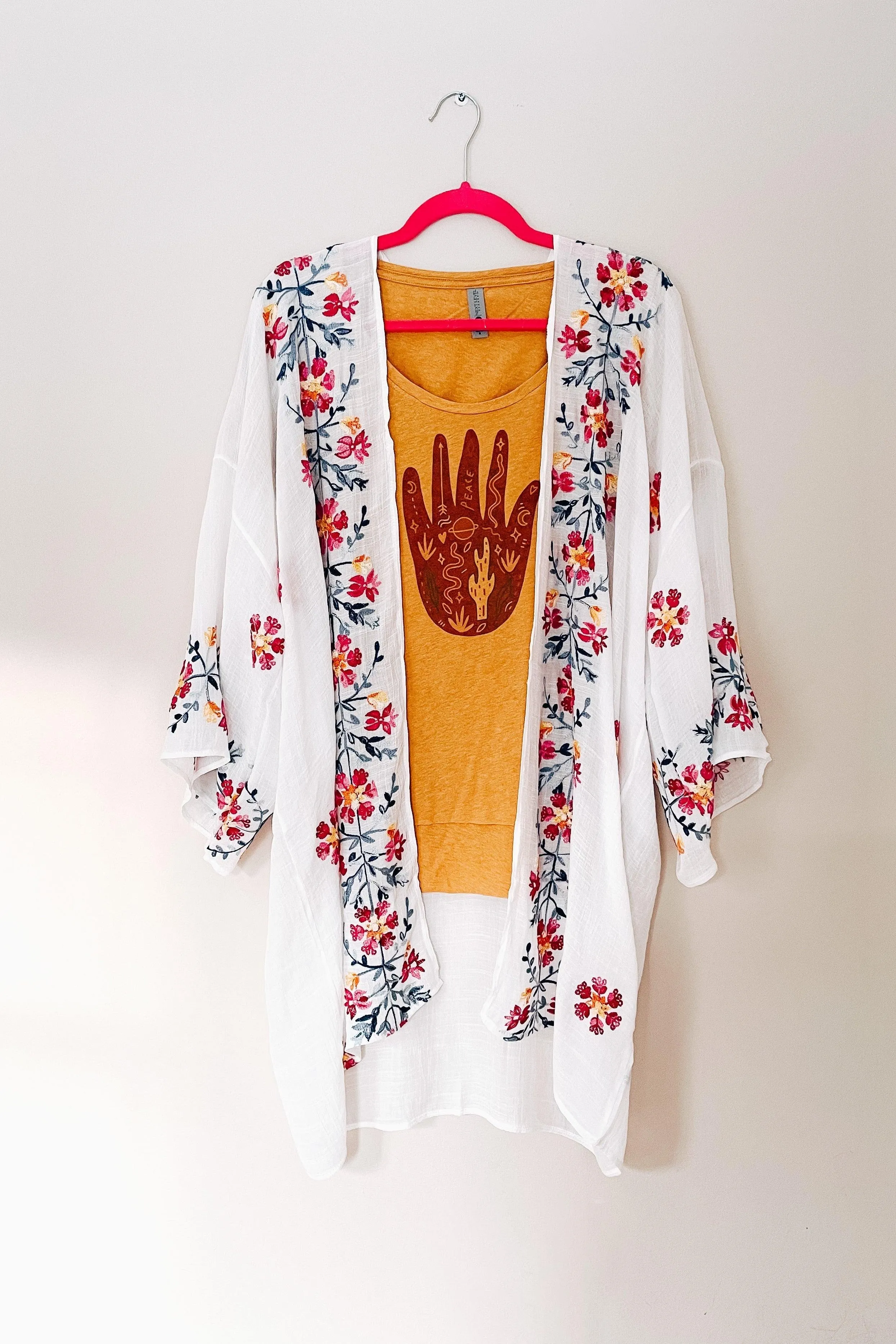 The Sweet Life Embroidered Duster • Ivory