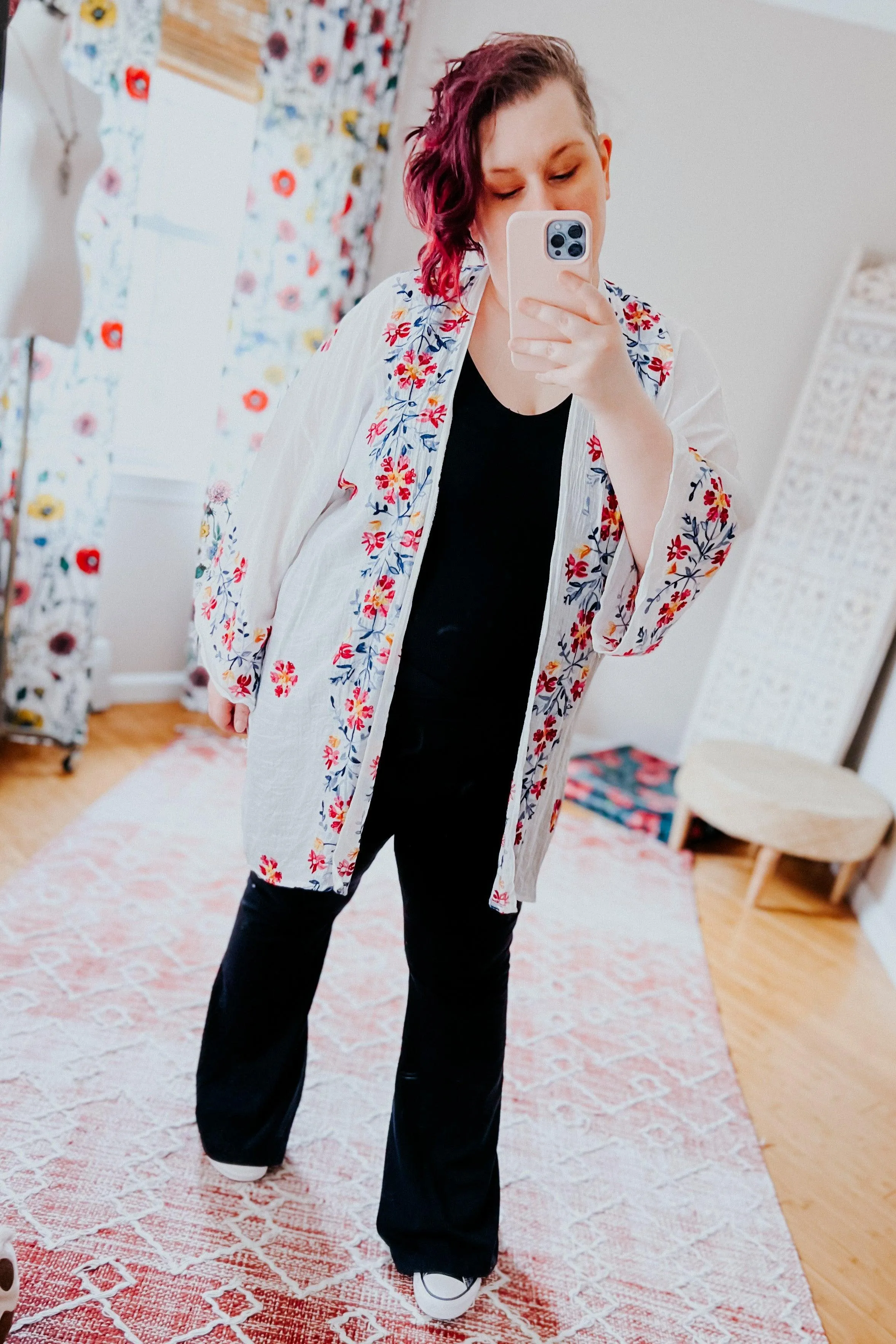 The Sweet Life Embroidered Duster • Ivory