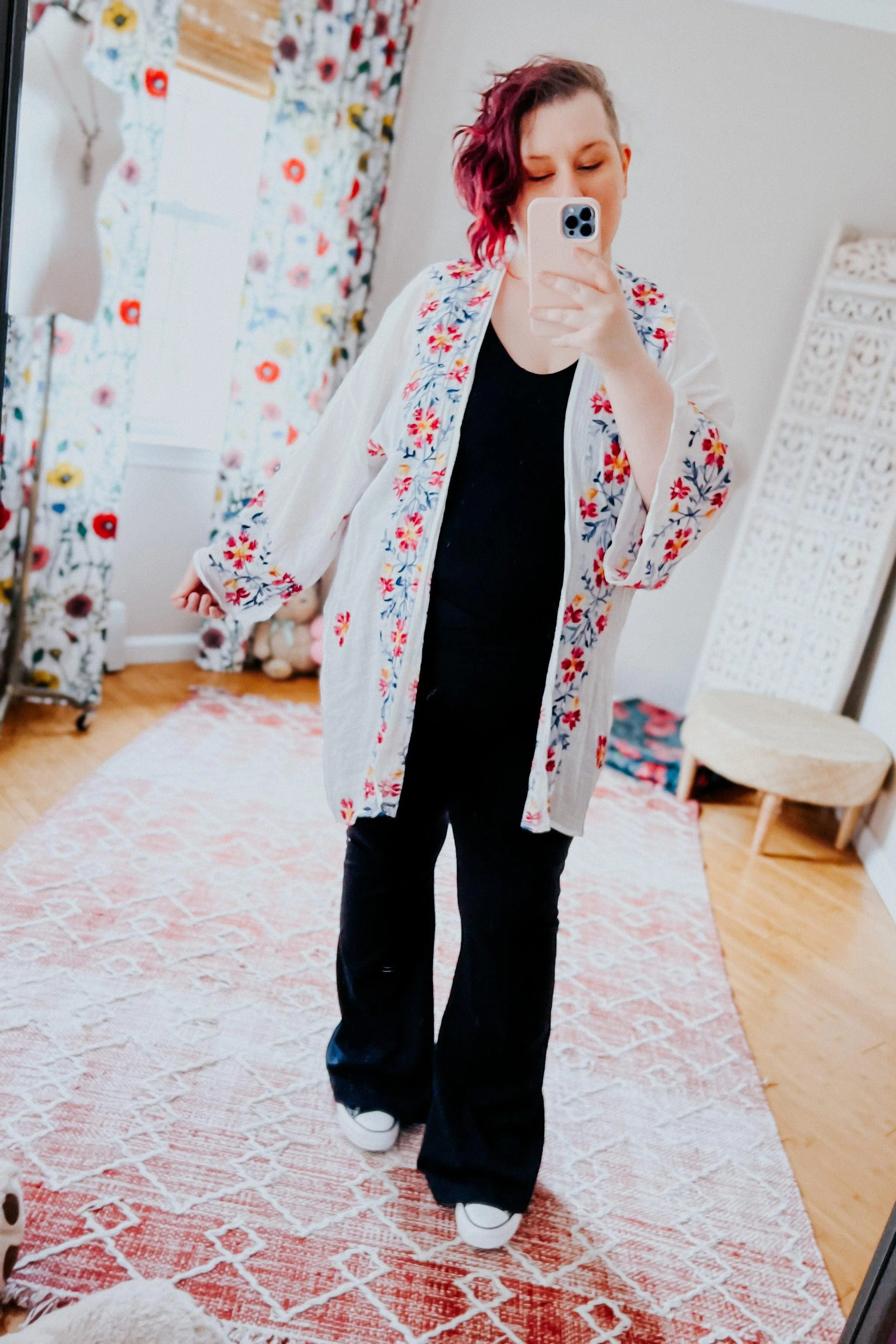 The Sweet Life Embroidered Duster • Ivory
